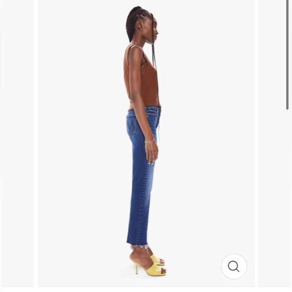 NWOT MOTHER JEANS THE TRIPPER ANKLE FRAY IN CHANGE IS IN THE AIR HI RISE ANKLE - Picture 4 of 16